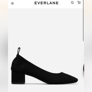 NEW In Box: Everlane Day Heel Black Suede